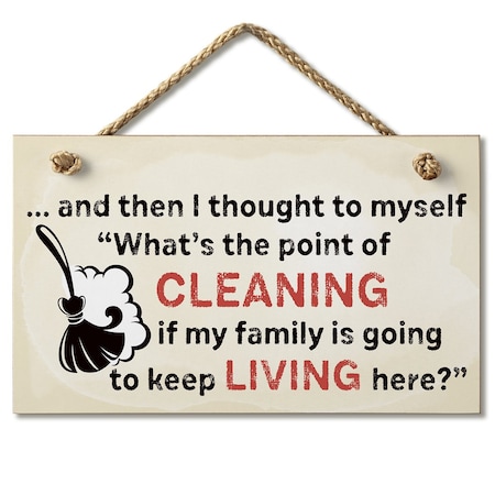 House Clean Hanging Sign 9.5 X 5.5